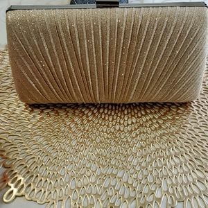 Lulu Townsend Evening Clutch Purse - Gold